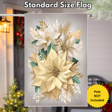 ‘Pearl and Pine Floral Lustre’ Decorative Flag