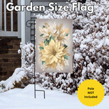 ‘Pearl and Pine Floral Lustre’ Decorative Flag