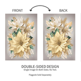 ‘Pearl and Pine Floral Lustre’ Decorative Flag
