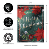 ‘Floral Merry Christmas’ Decorative Flag