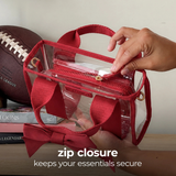 CASE-MATE Jelly Stadium Bag, Varsity Red Bow