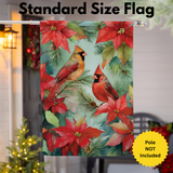 ‘Cardinals in Winter’ Decorative Flag
