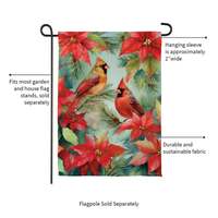 ‘Cardinals in Winter’ Decorative Flag