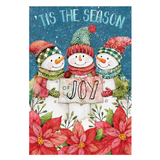 ‘Christmas Cheer Snowmen’ Decorative Flag