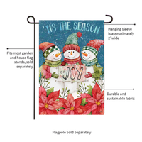 ‘Christmas Cheer Snowmen’ Decorative Flag