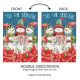 ‘Christmas Cheer Snowmen’ Decorative Flag