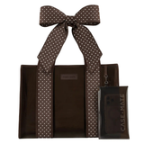 CASE-MATE Espresso Polka Dot Bow Jelly Tote Bag