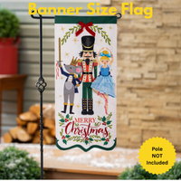 ‘Nutcracker Christmas’ Decorative Banner Flag