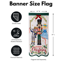 ‘Nutcracker Christmas’ Decorative Banner Flag