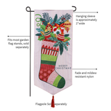 ‘Christmas Stocking Celebration’ Decorative Banner Flag