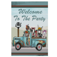 ‘Welcome to the Party Truck’ Decorative Flag
