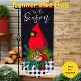 ‘Tis the Season Cardinal’ Decorative Banner Flag