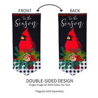 ‘Tis the Season Cardinal’ Decorative Banner Flag
