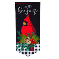‘Tis the Season Cardinal’ Decorative Banner Flag
