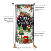 ‘Traditional Merry Christmas’ Decorative Banner Flag
