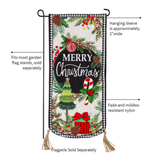 ‘Traditional Merry Christmas’ Decorative Banner Flag