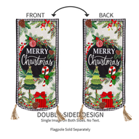 ‘Traditional Merry Christmas’ Decorative Banner Flag