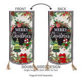 ‘Traditional Merry Christmas’ Decorative Banner Flag