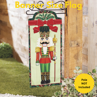 ‘Deck the Halls Nutcracker’ Decorative Banner Flag