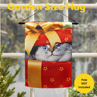 ‘Gift Cat’ Decorative Flag