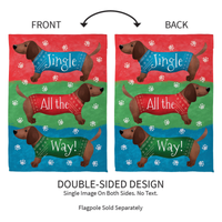 ‘Jingle All The Way’ Decorative Flag