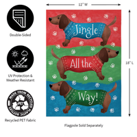 ‘Jingle All The Way’ Decorative Flag