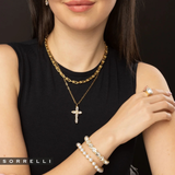 Sorrelli Clarissa Cross Pendant Necklace in CRYSTAL