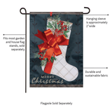 ‘Christmas Stocking Applique’ Decorative Flag