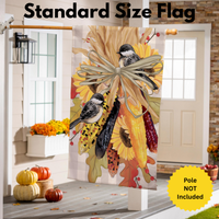 ‘Ornamental Corn Burlap’ Decorative Flag