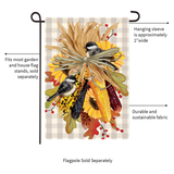 ‘Ornamental Corn Burlap’ Decorative Flag