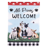 ‘ALL PAWS WELCOME’ Decorative Flag