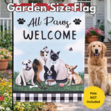 ‘ALL PAWS WELCOME’ Decorative Flag