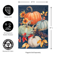 ‘All Things Pumpkins’ Decorative Flag