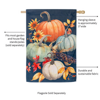 ‘All Things Pumpkins’ Decorative Flag