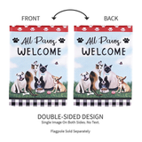 ‘ALL PAWS WELCOME’ Decorative Flag