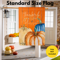 ‘ Thankful, Grateful, and Blessed ‘ Decorative Flag