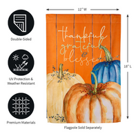 ‘ Thankful, Grateful, and Blessed ‘ Decorative Flag