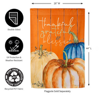 ‘ Thankful, Grateful, and Blessed ‘ Decorative Flag