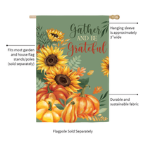 ‘Grateful Gatherings‘ Decorative Flag