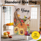 ‘Grateful Cornucopia‘ Decorative Flag