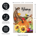 ‘Grateful Cornucopia‘ Decorative Flag