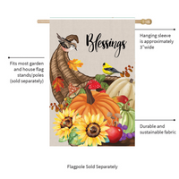 ‘Grateful Cornucopia‘ Decorative Flag