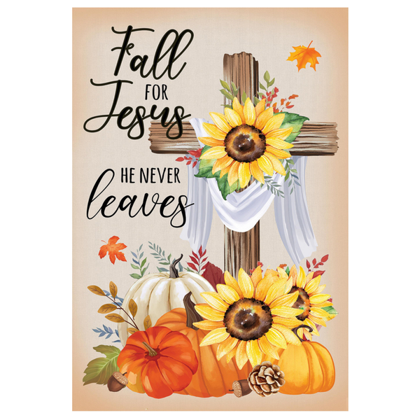 ‘He Will Never Leave‘ Decorative Flag