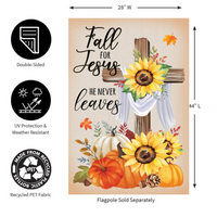 ‘He Will Never Leave‘ Decorative Flag