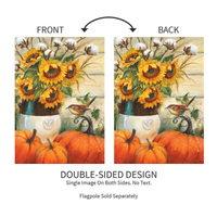 ‘Cotton & Sunflowers‘ Decorative Flag