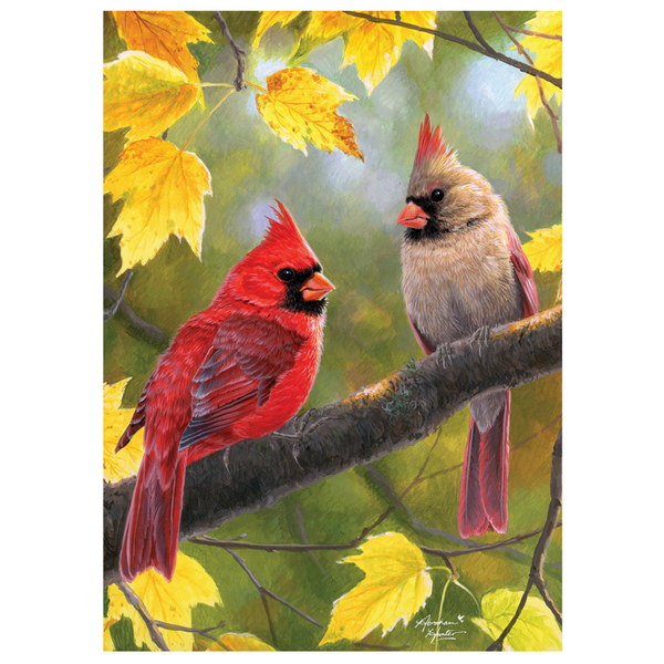 ‘Fall Couple‘ Decorative Flag