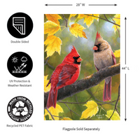 ‘Fall Couple‘ Decorative Flag