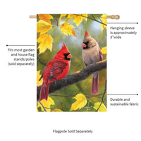 ‘Fall Couple‘ Decorative Flag