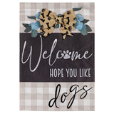 ‘Dogs and Checks‘ Decorative Flag