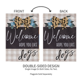‘Dogs and Checks‘ Decorative Flag